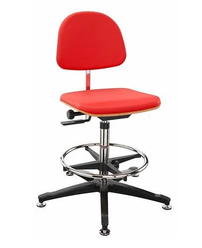 Chaise de travail Dauphin tapissée de rouge patins repose-pieds 266903 se procurer à bas prix