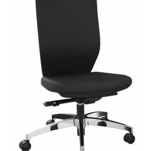 DENIOS chaise de bureau Stilo ES opérateur technologie Syncro-Quickshift piètement en aluminium noir 292414 se fournir à b...