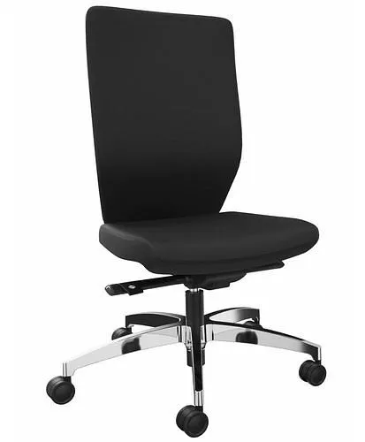 DENIOS chaise de bureau Stilo ES opérateur technologie Syncro-Quickshift piètement en aluminium noir 292414 se fournir à b...
