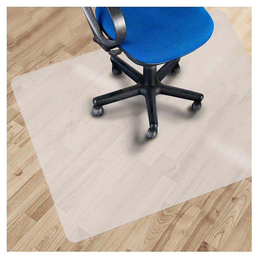 Ergo Office ER-421 Tapis de protection du sol Tapis de chaise de bureau pour sols durs antidérapant Diaphane 120x90 cm Rec...