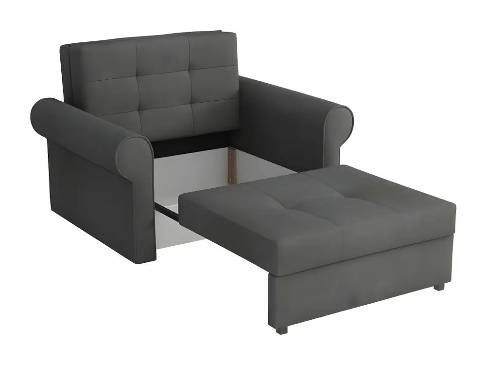 Fauteuil Columbus 127, Bleu, 85x116x98cm, Tapisserie, Pieds: Métal
