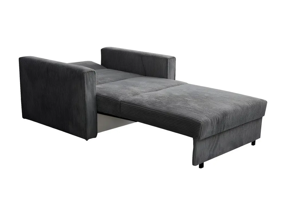 Fauteuil Columbus 190, Gris, 85x103x98cm, Tapisserie, Pieds: Métal