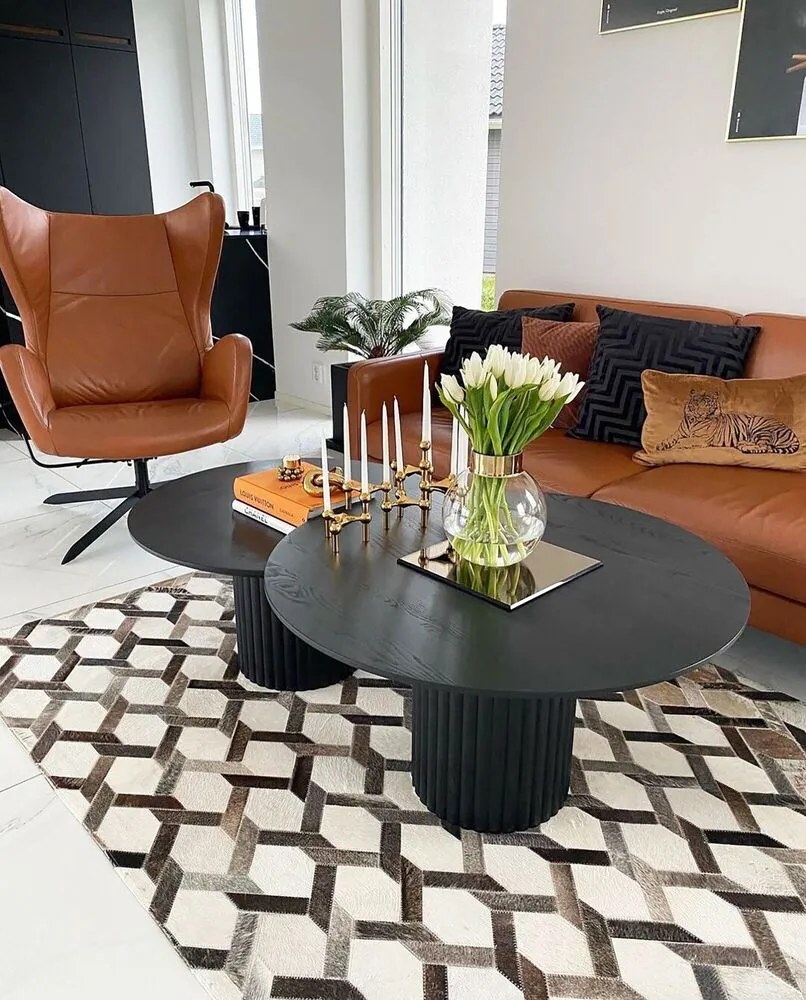 Tapis gris avec motif géométrique 160 x 230 cm AYDIN