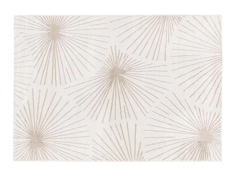 Tapis à motifs finition lurex doré - 160x230cm - Chamois - LIVNO