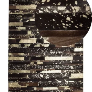 Tapis en peau de vache marron doré 160x230 cm ARTVIN
