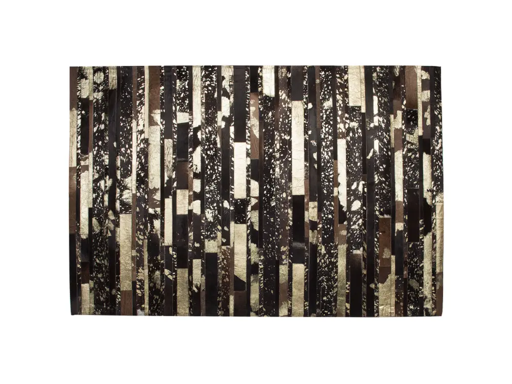 Tapis en peau de vache marron doré 160x230 cm ARTVIN