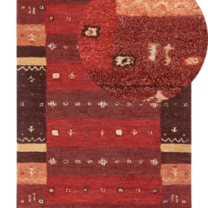 Vloerkleed gabbeh rood 160 x 230 cm SINANLI