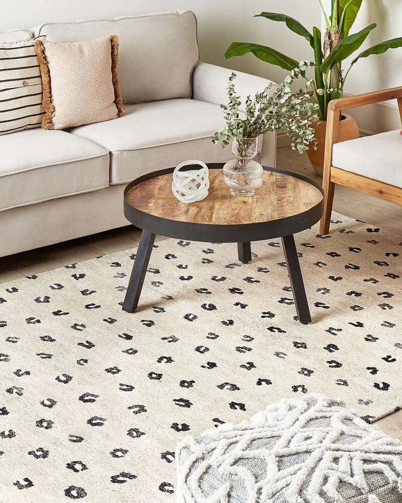 Vloerkleed katoen chamois 160 x 230 cm AFIS