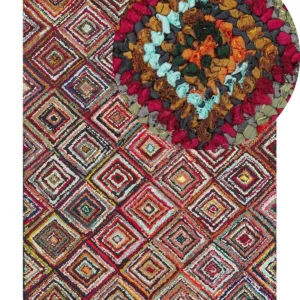Vloerkleed katoen meerkleurig 160 x 230 cm KAISERI