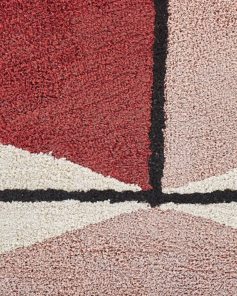 Vloerkleed katoen meerkleurig 160 x 230 cm PURNIA