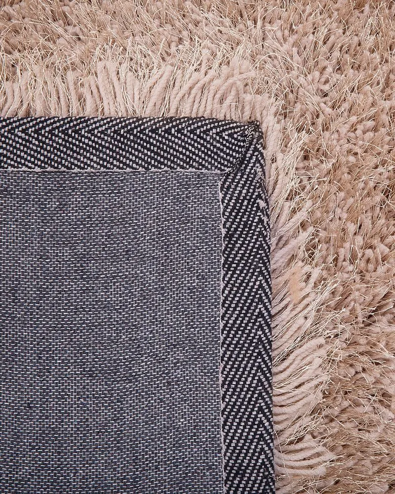 Vloerkleed tissu synthétique beige 80 x 150 cm CIDE