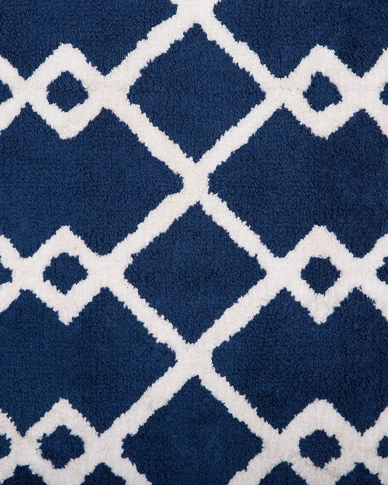 Vloerkleed tissu synthétique blauw 160 x 230 cm SERRES