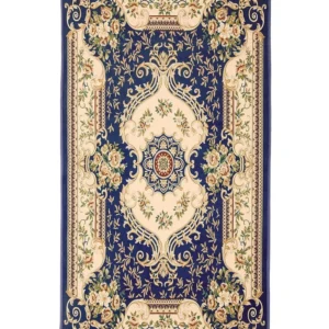 Vloerkleed tissu synthétique donkerblauw 80 x 150 cm GAZIANTEP