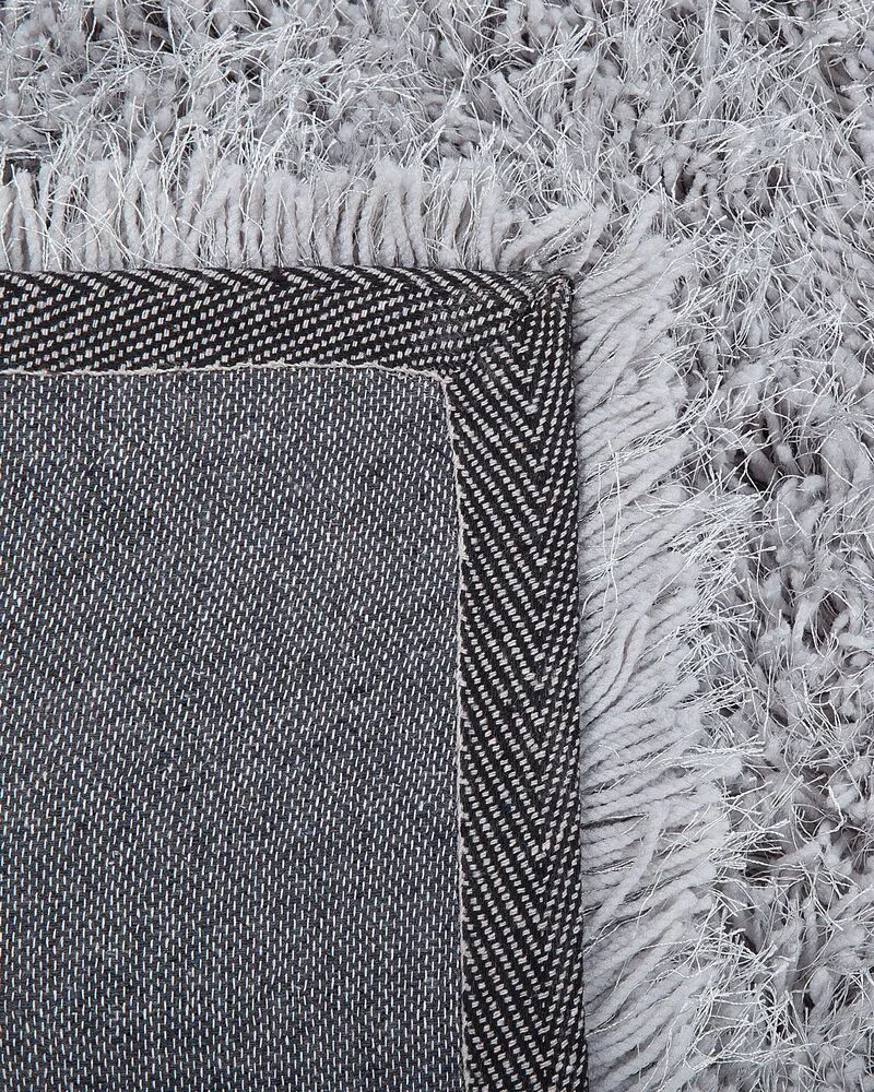 Vloerkleed tissu synthétique lichtgrijs 160 x 230 cm CIDE