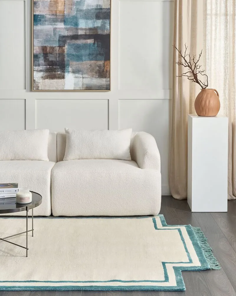Vloerkleed viscose crème 160 x 230 cm BERWARI