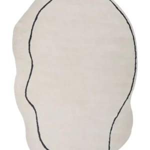 Vloerkleed viscose crème 160 x 230 cm DERA