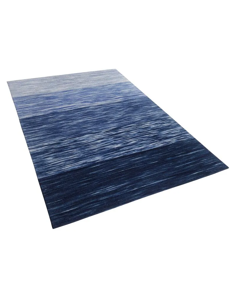 Vloerkleed wol blauw 160 x 230 cm KAPAKLI