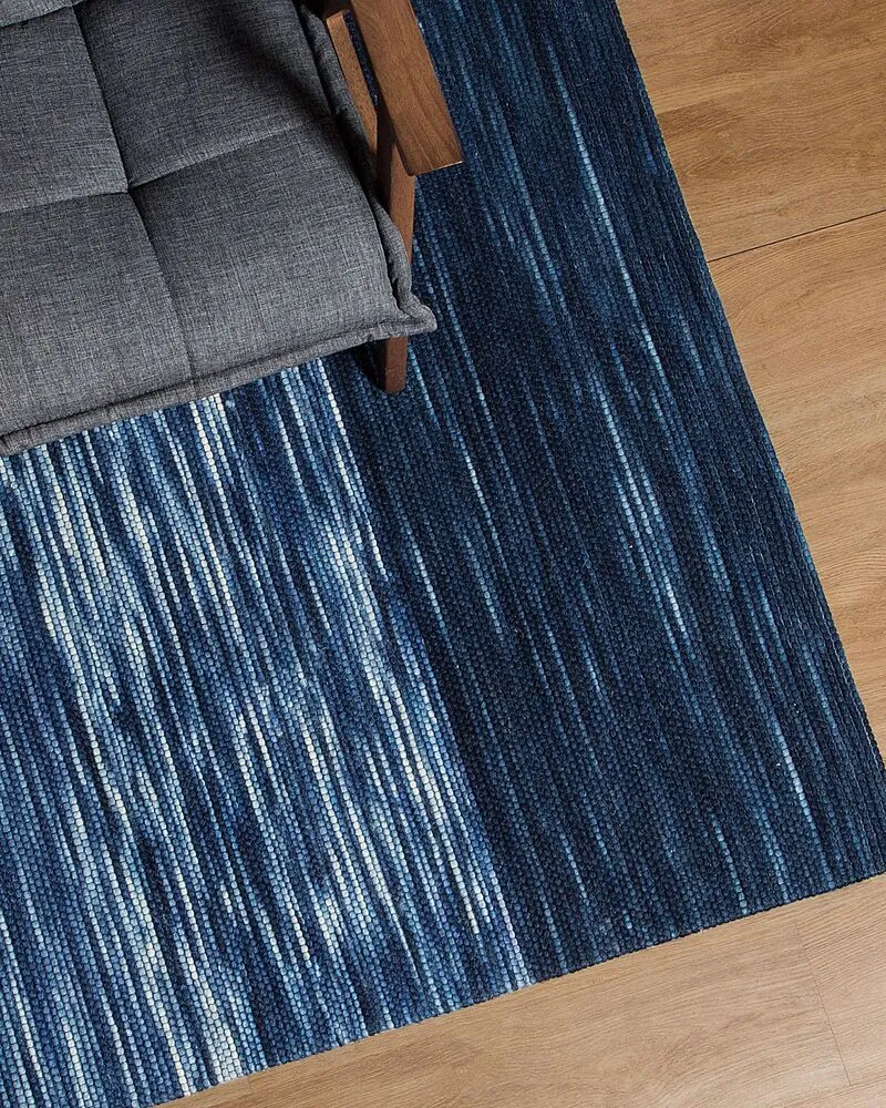 Vloerkleed wol blauw 160 x 230 cm KAPAKLI