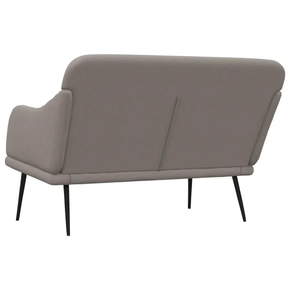 Banc banquette taupe 110 x 76 x 80 cm tissu 02_0010713