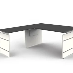 Bureau d'appoint Kerkmann réglable en hauteur L 1600 x P 800 x H 680-760 mm forme 4 couleur : anthracite 11465013...