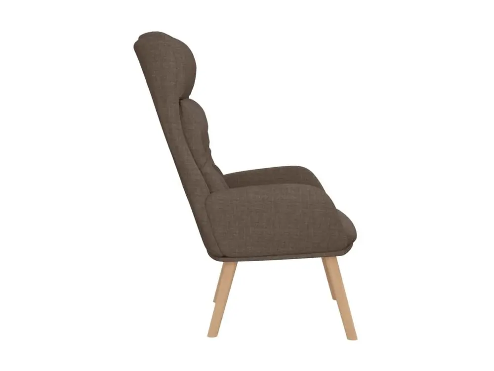 Chaise de relaxation Taupe Tissu