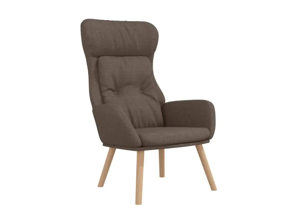 Chaise de relaxation Taupe Tissu