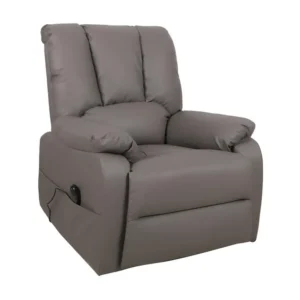 Fauteuil relax électrique TAIWAN simili taupe PU