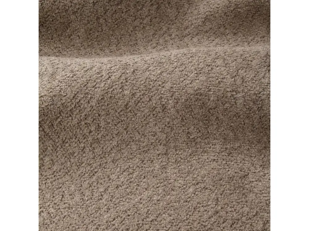 Fauteuil tissu bouclette taupe