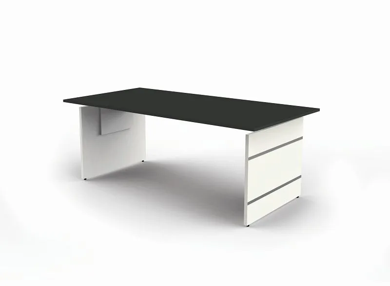 Kerkmann bureau d'appoint réglable en hauteur extra large forme 4 L 2000 x P 1000 x H 680-760 mm anthracite 11416...