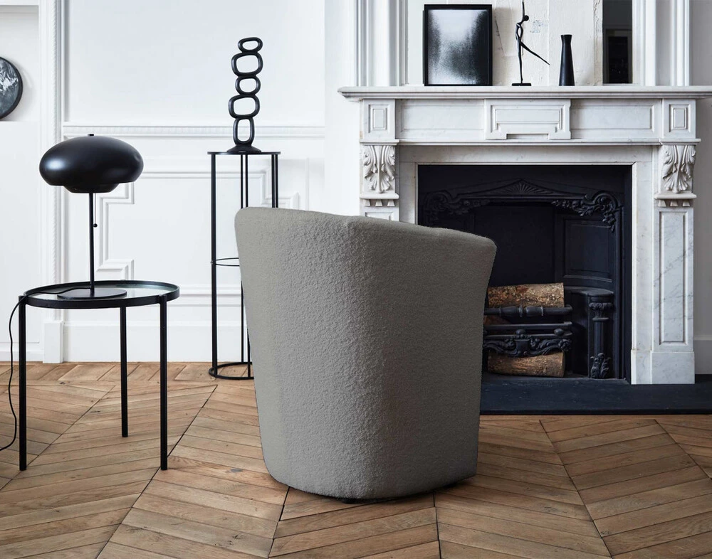 Kori - fauteuil cabriolet - en tissu bouclette tendance