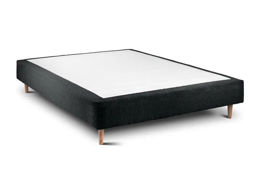 Organisateur Modulable Sommier Tapissier Bouclette Noir 150x190 H35cm