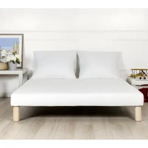 Plateau de bureau Sommier tapissier blanc 90x190cm fabrique france