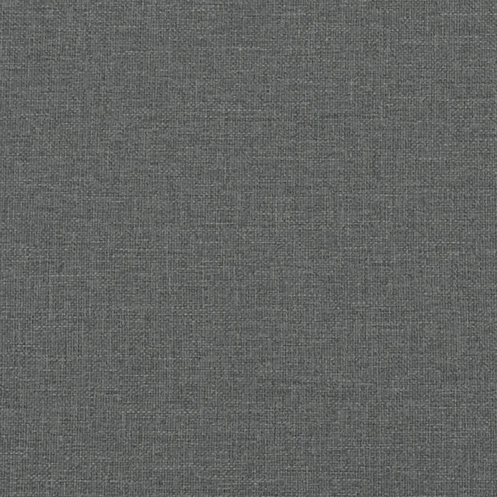 Repose-pieds tabouret bout de lit 70 x 55 x 41 cm en tissu gris DEC030322