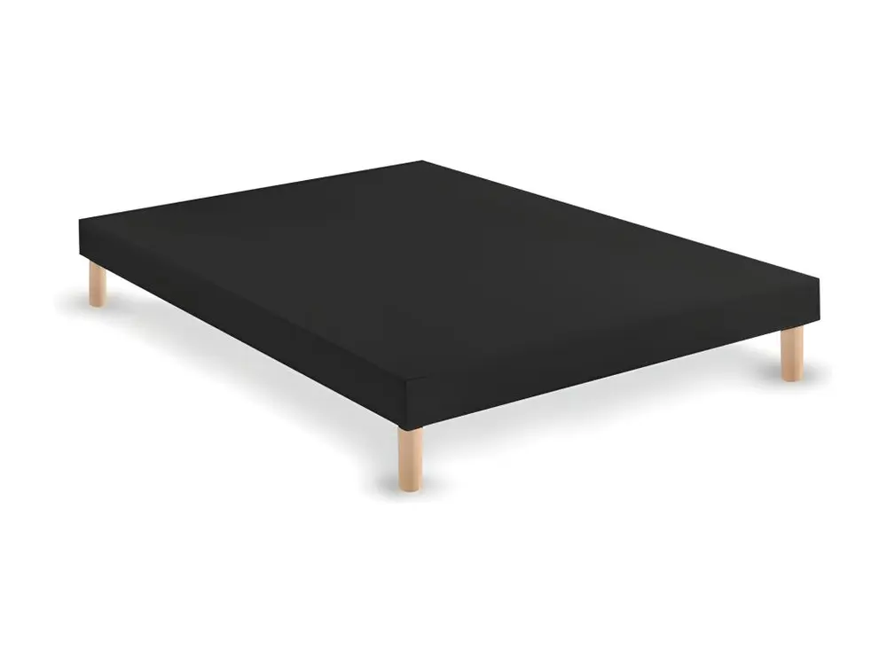 Sommier tapissier 130x190cm noir fabrique en france