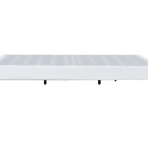 Sommier Tapissier Blanc 140x190 déhoussable housse lavable - revetement Tissu VINYLE
