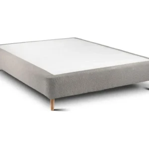 Sommier Tapissier Bouclette Gris 150x190 H35cm