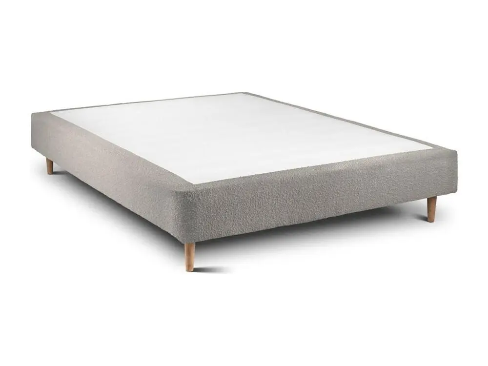 Sommier Tapissier Bouclette Gris 150x190 H35cm