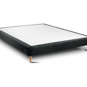 Sommier Tapissier Bouclette Noir 140x190 H29cm