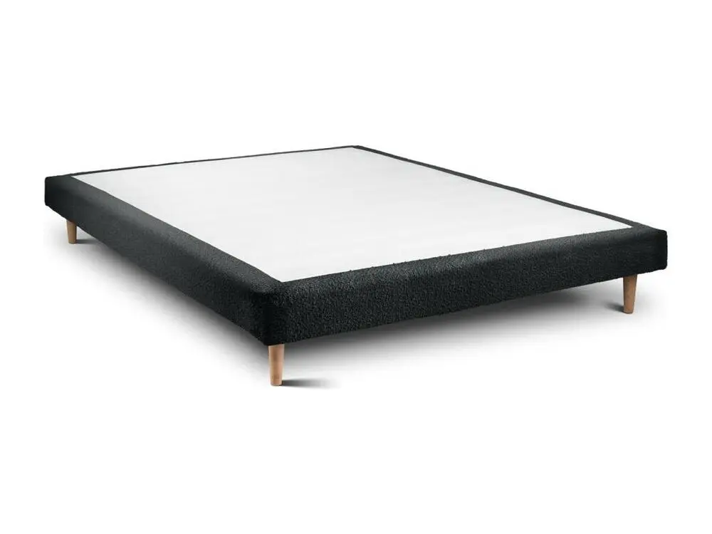 Sommier Tapissier Bouclette Noir 140x190 H29cm