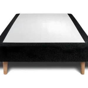 Sommier Tapissier Bouclette Noir 90x200 H29cm