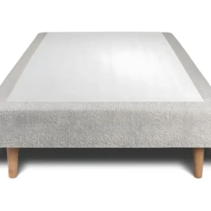 Support pour écran Sommier Tapissier Bouclette Gris 100x200 H35cm