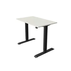 Table compacte Kerkmann L 1000 x P 600 mm réglable en hauteur électriquement de 740 à 1230 mm blanc 10180010 se procurer à...