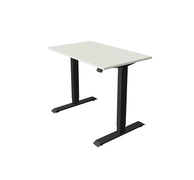 Table compacte Kerkmann L 1000 x P 600 mm réglable en hauteur électriquement de 740 à 1230 mm blanc 10180010 se procurer à...