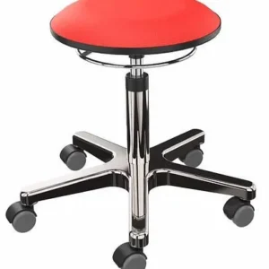 Tabouret de travail Dauphin revêtement rouge piètement aluminium 266966 se fournir à bas prix