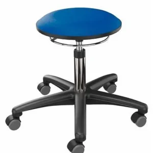 Tabouret de travail Dauphin tapissé en bleu 266961 se procurer à bas prix
