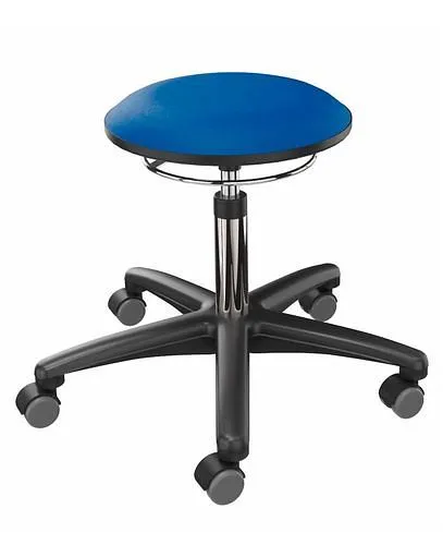 Tabouret de travail Dauphin tapissé en bleu 266961 se procurer à bas prix