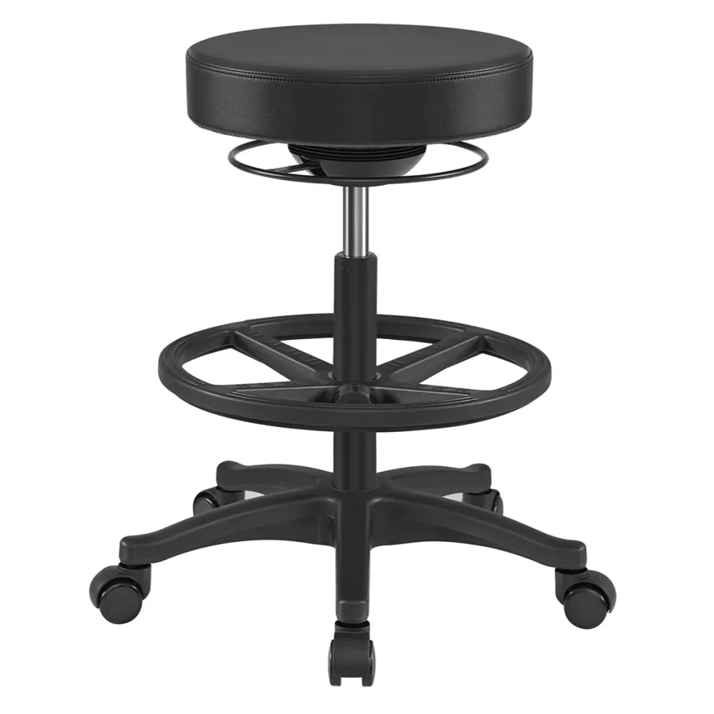 Tabouret de travail siège haut tabouret dynastique ergonomique tabouret de bureau assis-debout pivotant et réglable 59,5-8...