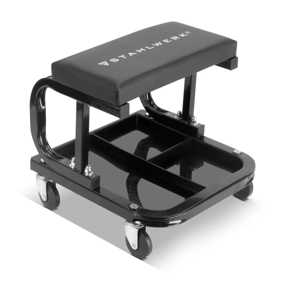 Tabourets d'atelier Steelworks WRS-35 ST avec 136 kg de charge de charge atelier Chaise d'atelier | Tabouret roulé | Tabou...