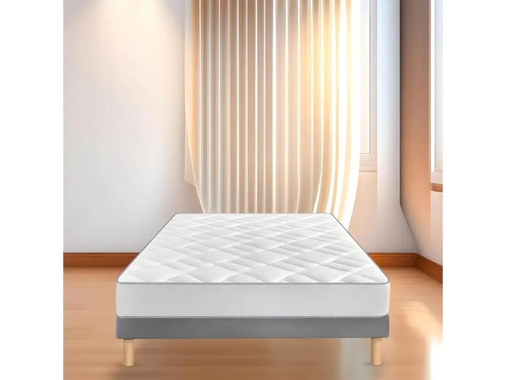 Trieur courrier Sommier tapissier140x200cm (70x200x2) gris