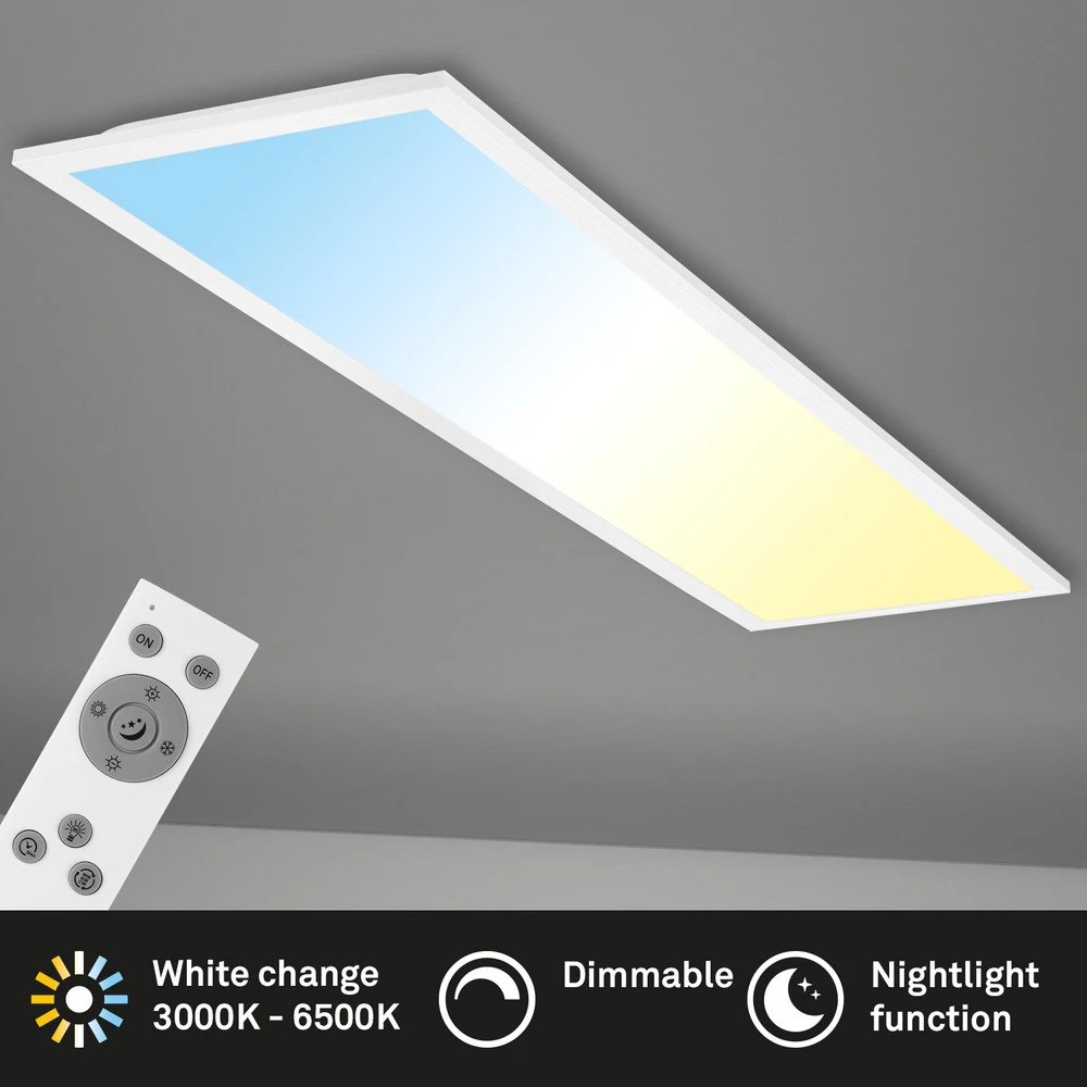 Projecteur Portable Panneau LED Piatto CCT télécommande 100x25 blanc